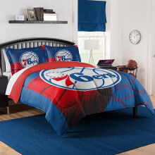 NORTHWEST Philadelphia 76ers officieel gelicentieerde NBA-dekbedset - Full/Queen & Twin/Twin XL - Zacht beddengoed met teamlogo en kussenslopen - Bas