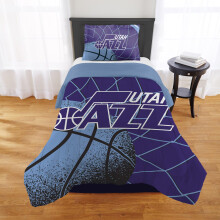 NORTHWEST Utah Jazz officieel gelicentieerde NBA-dekbedset - Full/Queen & Twin/Twin XL - Zacht beddengoed met teamlogo en kussenhoezen - Basketbalfan
