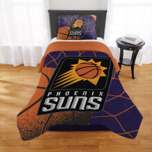 NORTHWEST Phoenix Suns officieel gelicentieerde NBA-dekbedset - Full/Queen & Twin/Twin XL - Zacht beddengoed met teamlogo en kussenhoezen - Basketbal