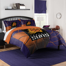 NORTHWEST Phoenix Suns officieel gelicentieerde NBA-dekbedset - Full/Queen & Twin/Twin XL - Zacht beddengoed met teamlogo en kussenslopen - Basketbal