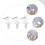 Raindrops Cosmetics Storage Spray Bottles 3pcs 1.7oz 11