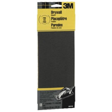 3M Schuurbladen voor gipsplaten 9091NA fijne korrel 4,1875 inch x 11,25 inch 5 vellen