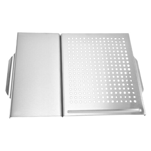 plaque de barbecue en acier inoxydable carrée pour usage 2