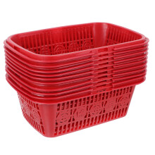 panier à baies en plastique percé 1 kg rouge 10 piÚces portable