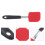 1 Pièce Spatule En Silicone Résistante Chaleur (Rouge) 5