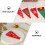 6 housses de rangement pour couverts de Noël, protections 10