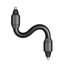 Flexible 200 Mm Aluminium Camera 1/4 Inch Screw Extension Rod For DSLR Tripods And Security Monitors Bendable Black