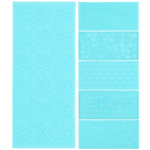 6Stk Tonprägematten Für Polymerton-Textur 2
