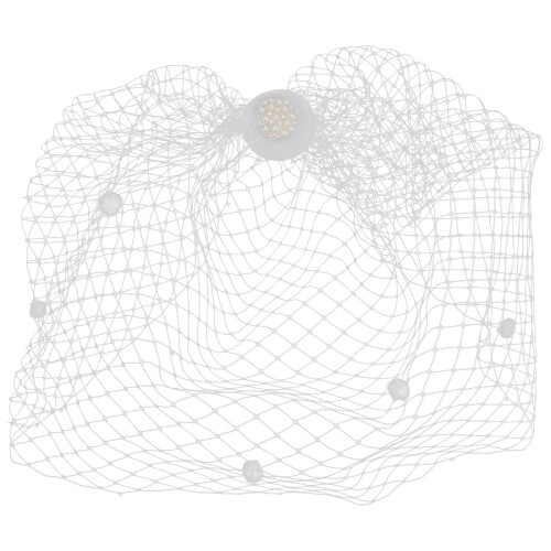 birdcage schleier aus netz haaraccessoire für braut