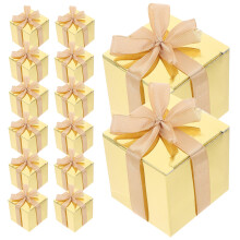 50Stk Quadratische Papier Süßigkeitenboxen 5 Cm Mit Band