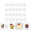1 set transparante mini dessertpotten met lepels 6