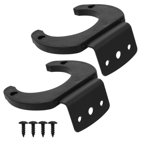 2 microfoonhaken van metaal en silicone, wandmontage 2