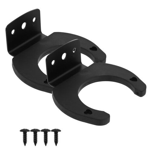 2 microfoonhaken van metaal en silicone, wandmontage 1