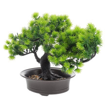 realistisches tannenbaum-ornament künstliche bonsai-topfpflanze