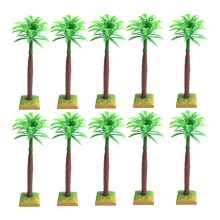 30 stuks 18 cm kunstmatige palm plastic kokosboom tafelversiering