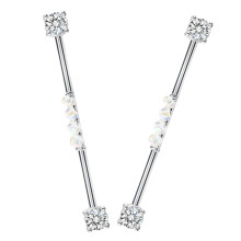 2 industriepiercing-schmuck titanstahl für frauen männer