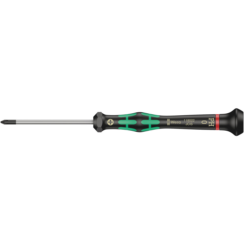 Wera 118022 Kraftform 2050 Micro Screwdriver Phillips Tip Ph0 X 60Mm