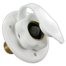 JR Products 160-85-A-26-A Polar White City Water Flansch mit 1/2"" MPT