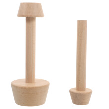 2 doppelseitige holz-pankuchenform für muffinblech und desserts