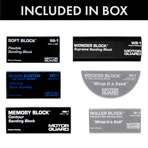 Motorskydd - 6st slipblockssortiment (AP-2) One Size 1