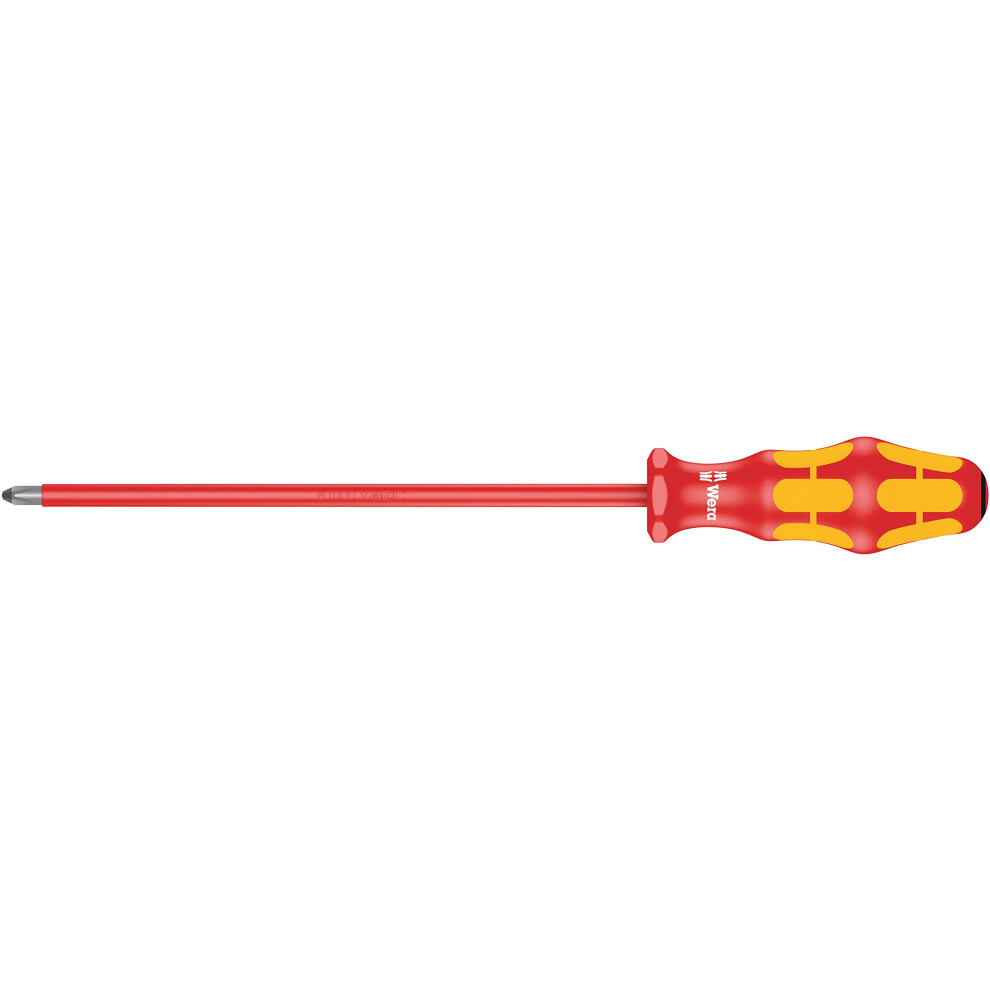 Wera 006165 Kraftform 165I Vde Insulated Screwdriver Pozidriv Pz2 X 200Mm