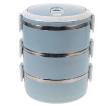 Stapelbare -Lunchbox mit 3 Ebenen, tragbar zum Mitnehmen