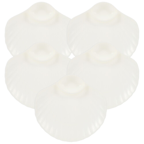 5- . Servierplatte -Snack-Tablett, wiederverwendbar, Muschelform