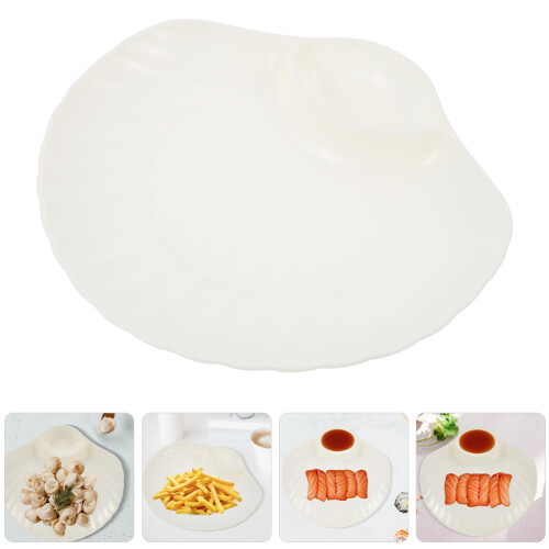5- . Servierplatte -Snack-Tablett, wiederverwendbar, Muschelform 2