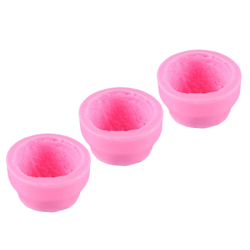 3 3d eiscreme kugel silikonform rosa für kuchen