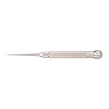 Starrett Stahl Taschenkratzgerät mit Sechskopf - 2-7/8" Spitzenlänge, 3/8" Griffdurchmesser, geriffelt, vernickelt - 70B