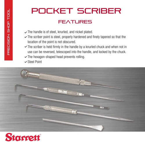 Starrett Starrett 70B Pocket Scriber 72mm (2.7/8in) 1