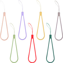 7Stk Bunte Silikon Handyhalter Geflochtenes Handgelenk Band Praktisch
