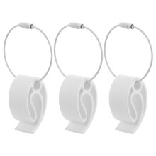 3 unidades de clips con cable, abrazadera y gancho para disco volador