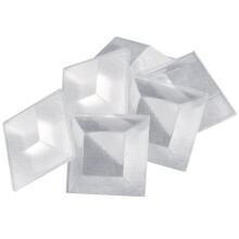 Softtouch 3/4"""" Firkantet Self Stick-kabinet st?dpude til at d?mpe lyden og beskytte overflader Klar 3/4"""" 6 Pack