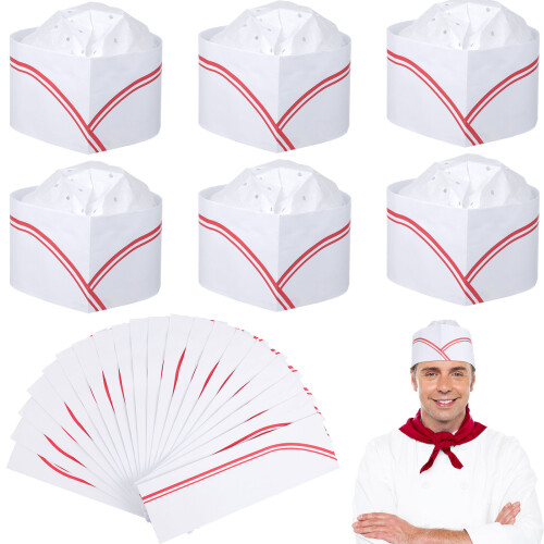 20 papier-kochmützen für erwachsene, einweg 1