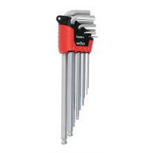 Wiha 66996 ErgoStar Chave Hex com Ponta Esférica, Conjunto de 9 Peças