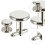 lot de 8 boutons de manchette ronds en style pour 3