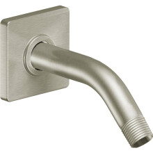 Moen S133BN Bras de douche standard de 8 pouces avec bride carre moderne en nickel bross