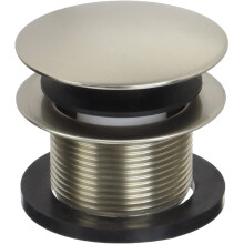Westbrass D398R-07 1-1/2"""" NPSM filettatura grossa fungo punta-punta tappo per vasca scarico vasca confezione da 1 nichel satinato