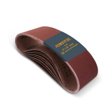 POWERTEC 3 x 18 tums slipband 400 korn aluminiumoxid bandslipband fr brbar bandslipare Tr- och frgslipning Metallpolering 10PK (110890)
