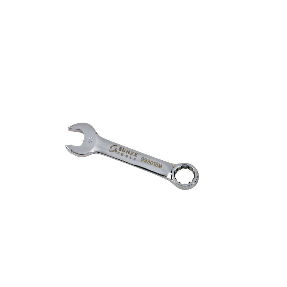 Sunex 993013M 13 Mm Fully Polished Stubby Combination Wrench 613364046210