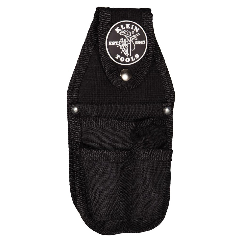 Photos - Tool Box Klein Tools 5482 Tool Pouch Back Pocket Tool Pouch with Snap Loop Belt Connect 4-Pockets Nylon Construction 5 x 2 x 9.875-In