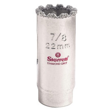 Starrett Diamond Grit Gatenzaag - Ideaal voor het boren van gaten met een kleine diameter - 7/8"" Diameter 1-5/8"" Zaagdiepte 1/2-20 Draadmaat XA1