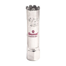 Starrett Diamant Grit Boren - Perfect voor Kleine Gaten - 9/16" Diameter, 1-5/8" Snijdiepte, 1/2-20 Draadmaat, XA1 Arbor, Zilver