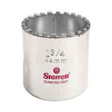 Starrett Diamond Grit Gatenzaag - Ideaal voor het boren van gaten met een kleine diameter - 1-3/4"""" Diameter 1-5/8"""" Zaagdiepte 5/8-18 Draadmaat