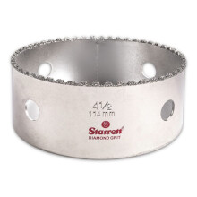 Starrett Diamond Grit Gatenzaag - Ideaal voor het boren van gaten met een kleine diameter - 4-1/2"""" Diameter 1-5/8"""" Zaagdiepte 5/8-18 Draadmaat