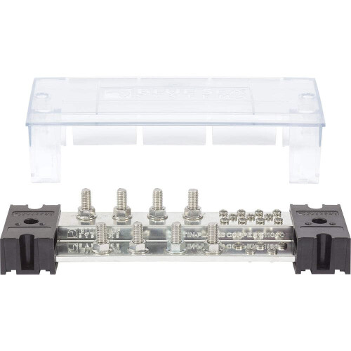 Blue Sea Systems POWERBAR1000 8 X 3/8 STUD W/CVR  1000A  Beige