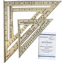 SWANSON Tool Co., Inc SW1201K Pack de Valeur : Équerre de 7 pouces et Équerre Big 12