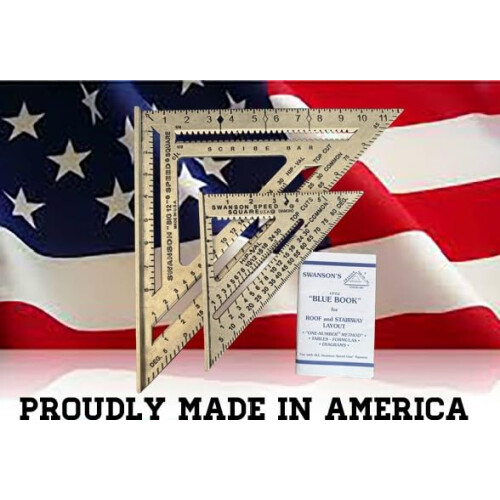 SWANSON Tool Co., Inc SW1201K Pacchetto Valore 7" Speed Square e Big 12 Speed Square 1