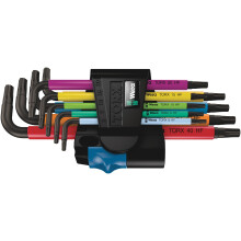 Juego de llaves Allen cónicas Wera Multicolor TORX interior T 8, T 9, T 10, T 15, T 20, T 25, T 27, T 30, T 40 9 piezas
